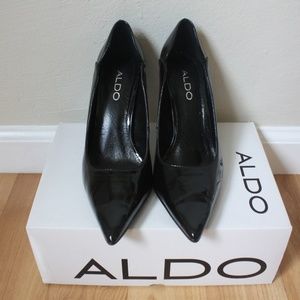ALDO Black Patent Leather Heels 'GERBI' Size US 7B